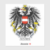 oostenrijkse nationale wapenschild patriottisch sticker (Vel)