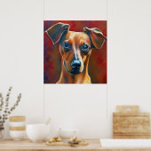 Oostenrijkse Pinscher - Dog Portrait Poster (Keuken)