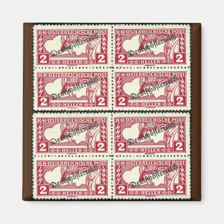 Oostenrijkse postzegels geannuleerd magneet