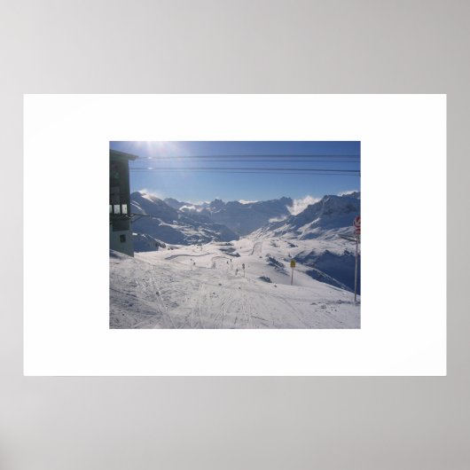 Oostenrijkse skiën poster (Voorkant)