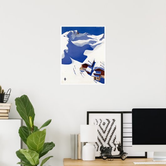 -Oostenrijkse skireis Poster (Thuiskantoor)