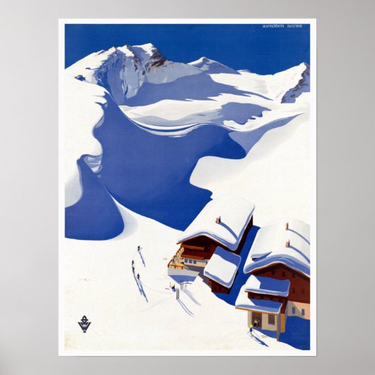 -Oostenrijkse skireis Poster (Voorkant)