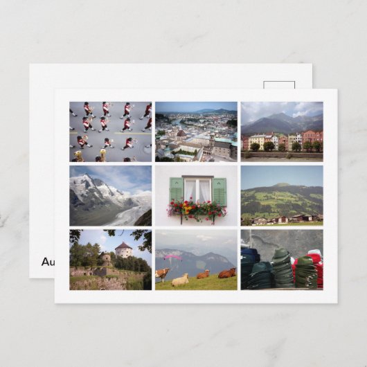 Oostenrijkse Tirol Briefkaart (Voorkant / Achterkant)