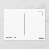 Oostenrijkse Tirol Briefkaart (Achterkant)