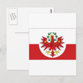 Oostenrijkse Tirol-vlag Briefkaart (Voorkant / Achterkant)