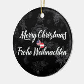 Oostenrijkse tweetalige vakantieverval keramisch ornament (Links)