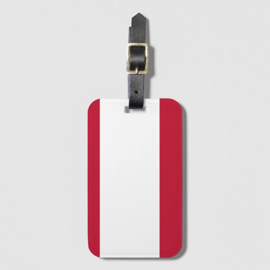 Oostenrijkse vlag bagagelabel (Voorkant (verticaal))