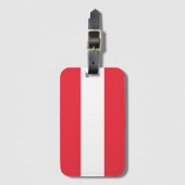 Oostenrijkse vlag bagagelabel (Voorkant (verticaal))