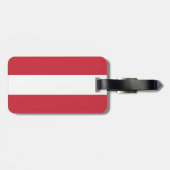 Oostenrijkse vlag bagagelabel (Achterkant horizontaal)