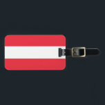 Oostenrijkse vlag bagagelabel<br><div class="desc">Oostenrijkse vlag</div>