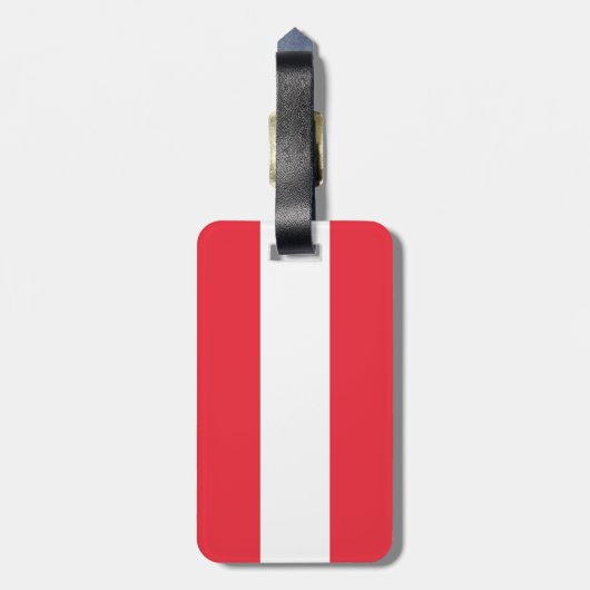Oostenrijkse vlag bagagelabel (Achterkant verticaal)