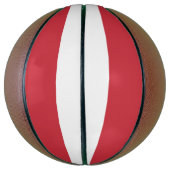 Oostenrijkse vlag basketbal (Verticaal)