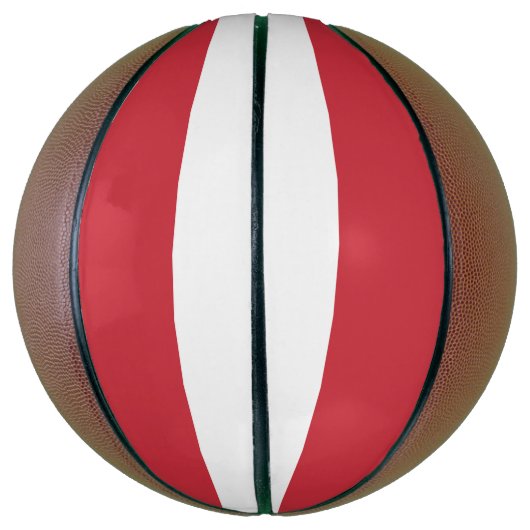 Oostenrijkse vlag basketbal (Verticaal)