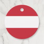 Oostenrijkse vlag bedankjes labels (Voorkant)