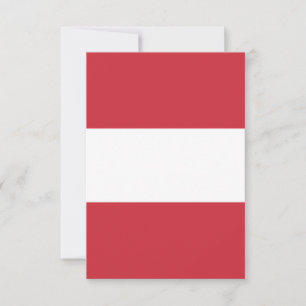 Oostenrijkse vlag bedankkaart