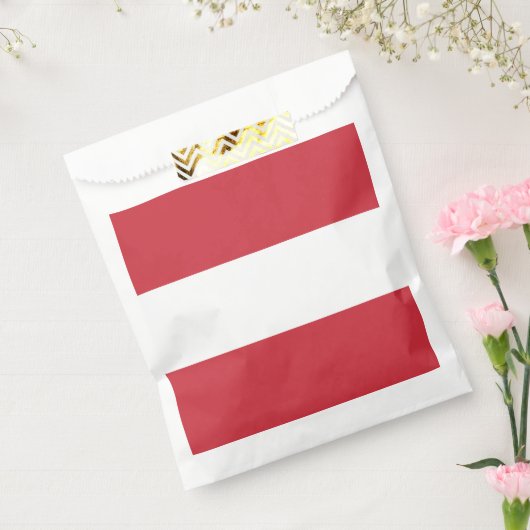 Oostenrijkse vlag bedankzakje (Gezegeld)