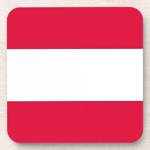 Oostenrijkse vlag bier onderzetter