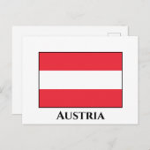 Oostenrijkse vlag briefkaart (Voorkant / Achterkant)