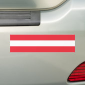 Oostenrijkse vlag bumpersticker (Op auto)