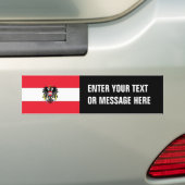 Oostenrijkse vlag bumpersticker (Op auto)