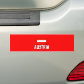 Oostenrijkse vlag bumpersticker (Op auto)