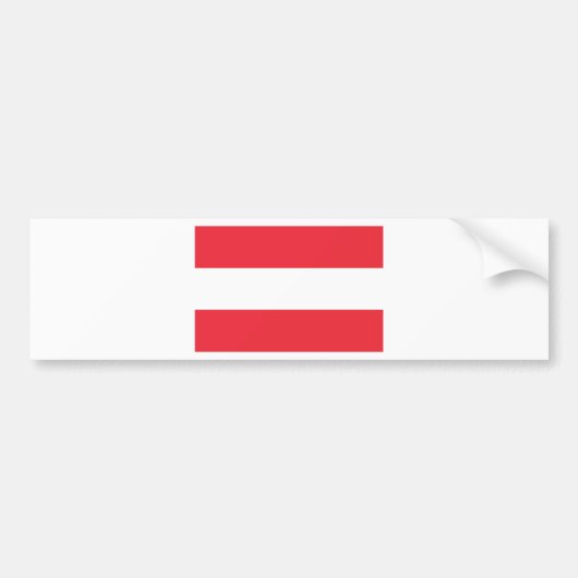 Oostenrijkse vlag bumpersticker (Voorkant)