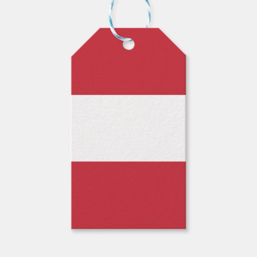 Oostenrijkse vlag cadeaulabel (Voorkant)