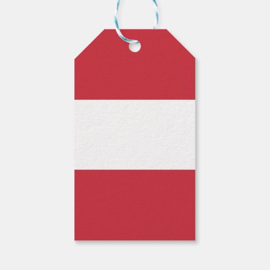 Oostenrijkse vlag cadeaulabel (Achterkant)