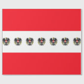 Oostenrijkse vlag cadeaupapier (Vlak)