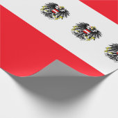 Oostenrijkse vlag cadeaupapier (Hoek)