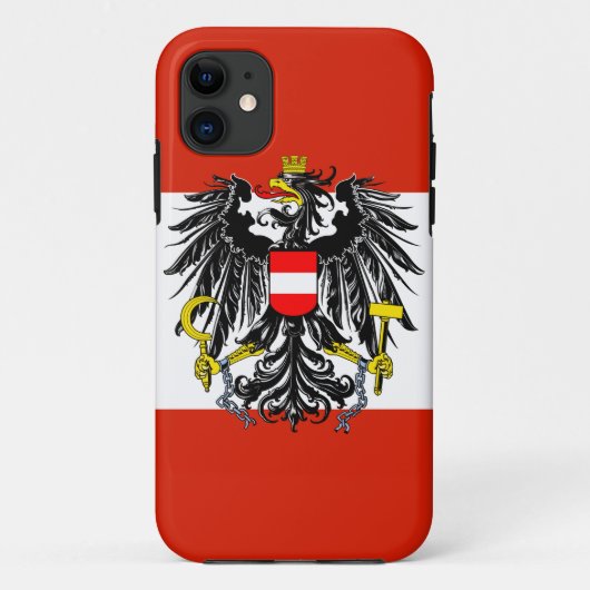 Oostenrijkse vlag Case-Mate iPhone case (Achterkant)