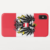 Oostenrijkse vlag Case-Mate iPhone case (Achterkant (horizontaal))