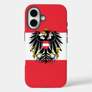 Oostenrijkse vlag iPhone 16 hoesje