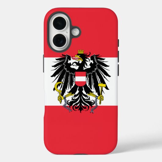 Oostenrijkse vlag Case-Mate iPhone case (Achterkant)