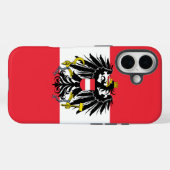 Oostenrijkse vlag Case-Mate iPhone case (Achterkant (horizontaal))