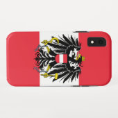 Oostenrijkse vlag Case-Mate iPhone case (Achterkant (horizontaal))