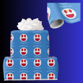 Oostenrijkse vlag Chanoeka Angel gepersonaliseerd Cadeaupapier