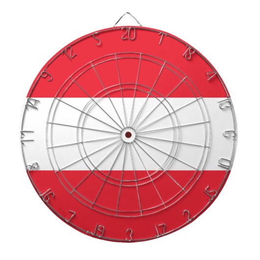 Oostenrijkse vlag dartbord (Voorkant)