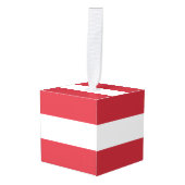 Oostenrijkse vlag decoratie (Voorkant hoekig)