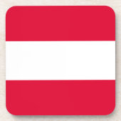Oostenrijkse vlag drankjes onderzetter (Voorkant)
