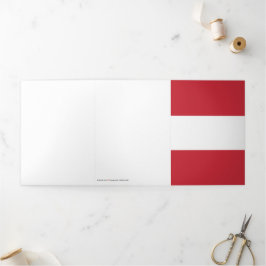 Oostenrijkse vlag drieluik kaart