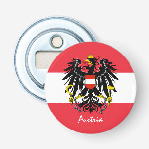 Oostenrijkse vlag, Eagle & Oostenrijk partij/drink Button Flesopener