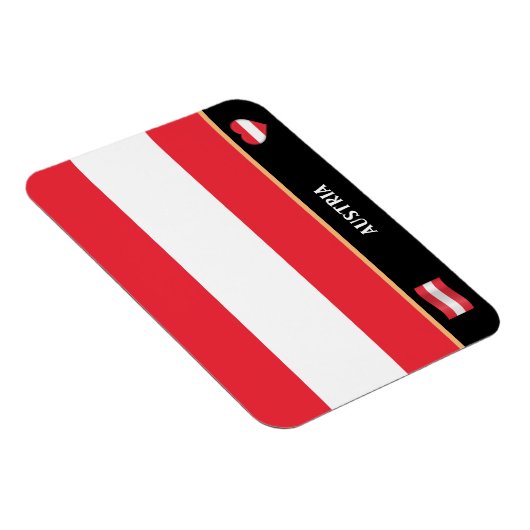 Oostenrijkse vlag en Oostenrijks land reizen/Ooste Magneet (Rechterzijde)