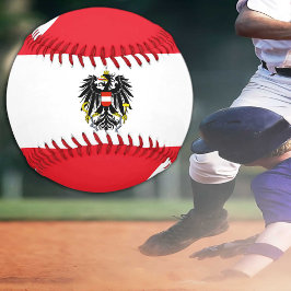 Oostenrijkse vlag en Oostenrijkse sport/honkbalzal