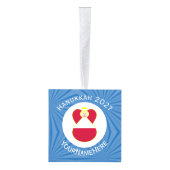 Oostenrijkse vlag engel Chanoeka gepersonaliseerd Decoratie (Rechts)