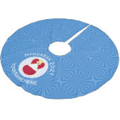 Oostenrijkse vlag engel Chanoeka gepersonaliseerd Kerstboom Rok (Gekanteld)