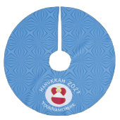Oostenrijkse vlag engel Chanoeka gepersonaliseerd Kerstboom Rok (Voorkant)