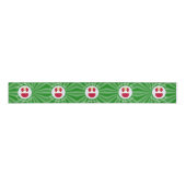 Oostenrijkse vlag engel kerst gepersonaliseerd grosgrain lint (Voorkant)