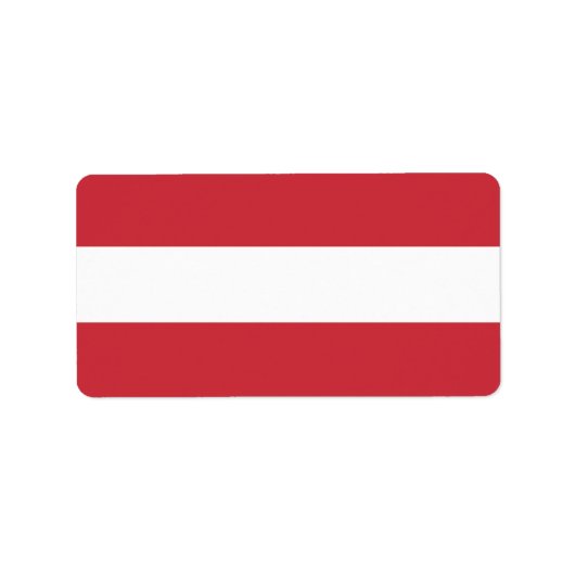 Oostenrijkse vlag etiket (Voorkant)