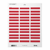 Oostenrijkse vlag etiket (Full Sheet)